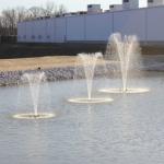 Floating Fountain with Color Lights and 1.5 HP Pump