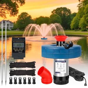 750W Floating Pond Fountain Aerator Pump 15000 GPH