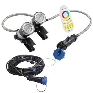 LED Color Changing Fountain Light Set with Remote