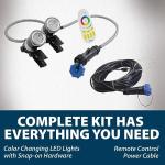LED Color Changing Fountain Light Set with Remote