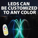 LED Color Changing Fountain Light Set with Remote