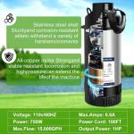 750W Floating Pond Fountain Aerator Pump 15000 GPH