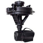 Pond Boss Floating Fountain with Lights, 1/4 hp
