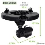 Pond Boss Floating Fountain with Lights, 1/2 hp