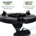 Pond Boss Floating Fountain with Lights, 1/2 hp
