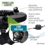 Pond Boss Floating Fountain with Lights, 1/2 hp