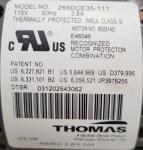 Thomas Large Pond Aeration Pump 115V 3.8A