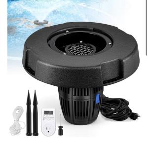 Powerful Floating Pond Fountain Pump, 5000GPH
