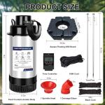 750W Floating Pond Fountain Aerator 15000 GPH