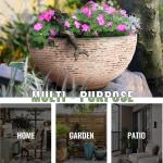 Sungmor Large Garden Bowl Water Plant Fountain