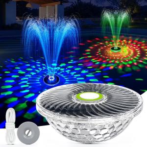Upgraded Solar Fountain with LED Lights