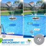 Upgraded Solar Fountain with LED Lights