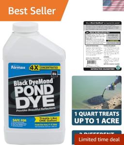 Black DyeMond Pond Dye 4X Concentrate - 1 Quart
