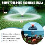Goldlife 1HP Floating Pond Fountain with 100ft Cord