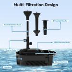 1320GPH Large Pond Fountain Pump Kit