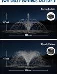 HQUA-FS02 120V Large Floating Pond Fountain 9000 GPH