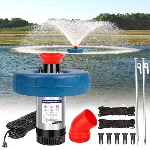 750W Floating Pond Fountain Aerator Pump 15000 GPH