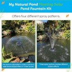2024 100W Solar Floating Pond Fountain Pump Kit
