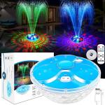 Large Solar Fountain with Light Show and Anchor