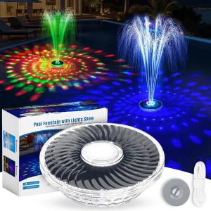 Upgraded Solar Fountain with LED Lights