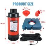 Goldlife 1HP Floating Pond Fountain with 100ft Cord