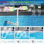 2-in-1 Pool Fountain with Lights for All Pools