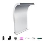 S-Shape Stainless Steel Pool Waterfall Fountain