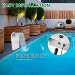 S-Shape Stainless Steel Pool Waterfall Fountain