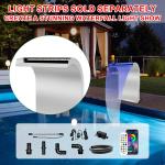 S-Shape Stainless Steel Pool Waterfall Fountain