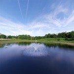 Large Pond Floating Fountain with 9000 GPH Pump
