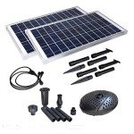 Solar Powered Twin Panel Fountain Pump Kit