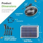 Solar Powered Twin Panel Fountain Pump Kit