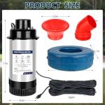1HP Floating Pond Fountain Aerator with 100 ft Cord