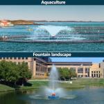 1HP Floating Pond Fountain Aerator with 100 ft Cord