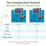 Solar Powered Twin Panel Fountain Pump Kit