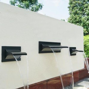 20.5" Stainless Steel Eagle Waterfall Fountain