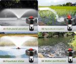 1HP Floating Pond Fountain Pump with Timer & Cord