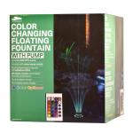 Smartpond Black Floating Fountain with Lights