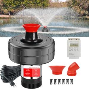 1HP Floating Pond Fountain Aerator with 100ft Cord