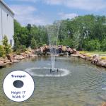1/2 HP Aerating Pond Fountain with LED Lights