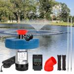 750W Floating Pond Fountain Pump & Aerator 15,000 GPH