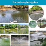 1HP Floating Stainless Steel Pond Fountain Aerator