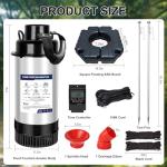 750W Floating Pond Fountain Aerator - 15000 GPH