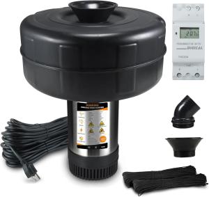 1HP Pond Fountain Aerator with Timer Control, 16000 GPH