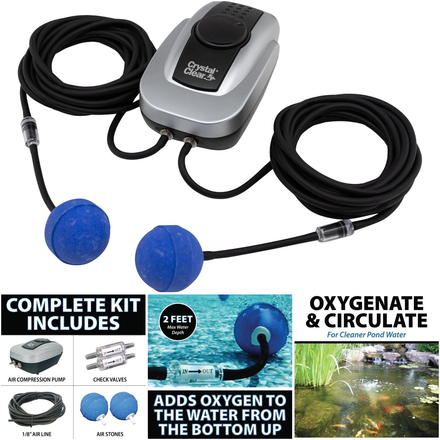 CrystalClear PondAir 2 Aeration Kit for Koi