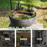 Sungmor Large Garden Bowl Fountain and Planter