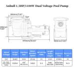 1.5HP Self-Priming Pool Pump - 6480GPH Power