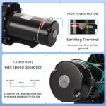 1.5HP Self-Priming Pool Pump - 6480GPH Power