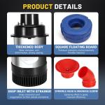 1HP 110V Floating Pond Fountain Aerator