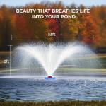 15000 GPH Floating Pond Fountain Aerator Pump